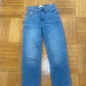 Madewell Perfect Vintage Straight Crop Jeans -- Size 25